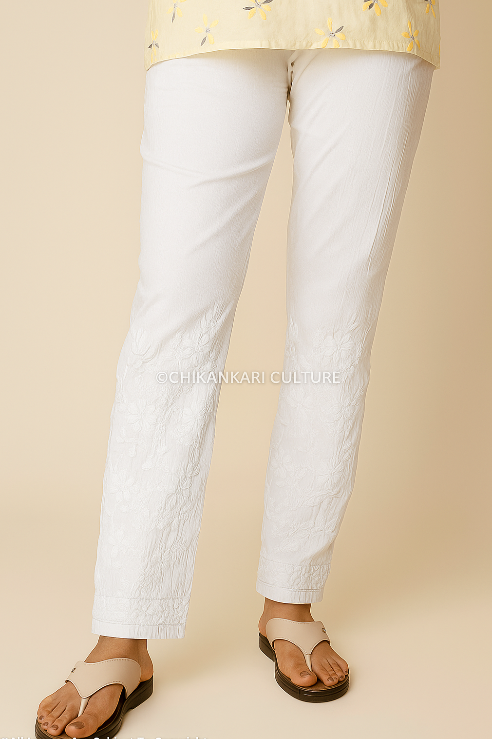 Chikankari Cotton Pant
