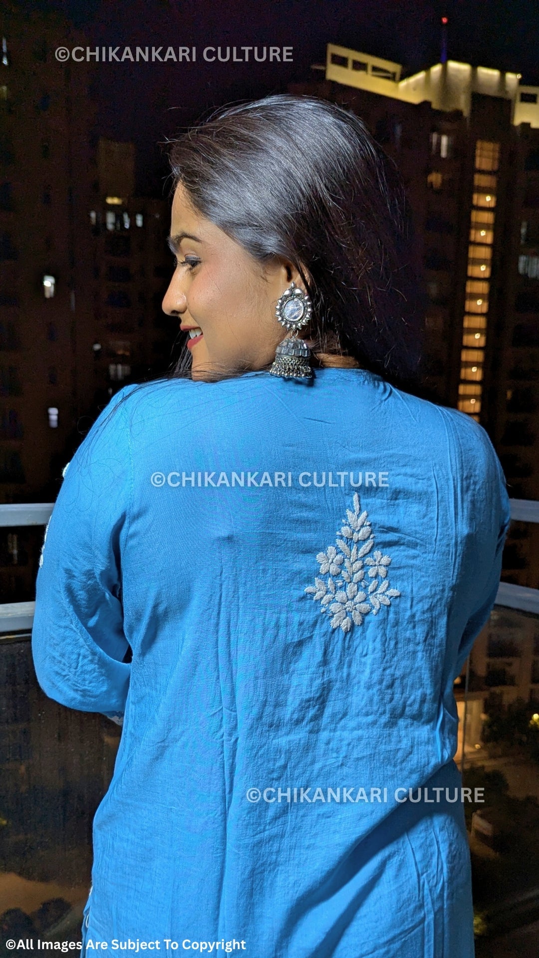 Ada Chikankari Modal Straight Kurta