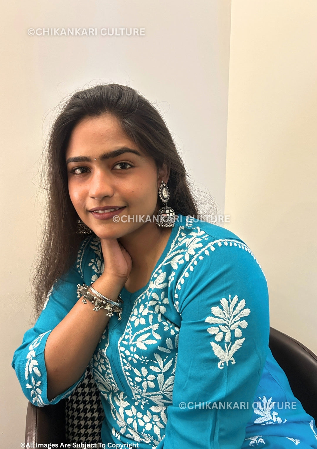 Soha Chikankari Rayon Straight Kurta Set