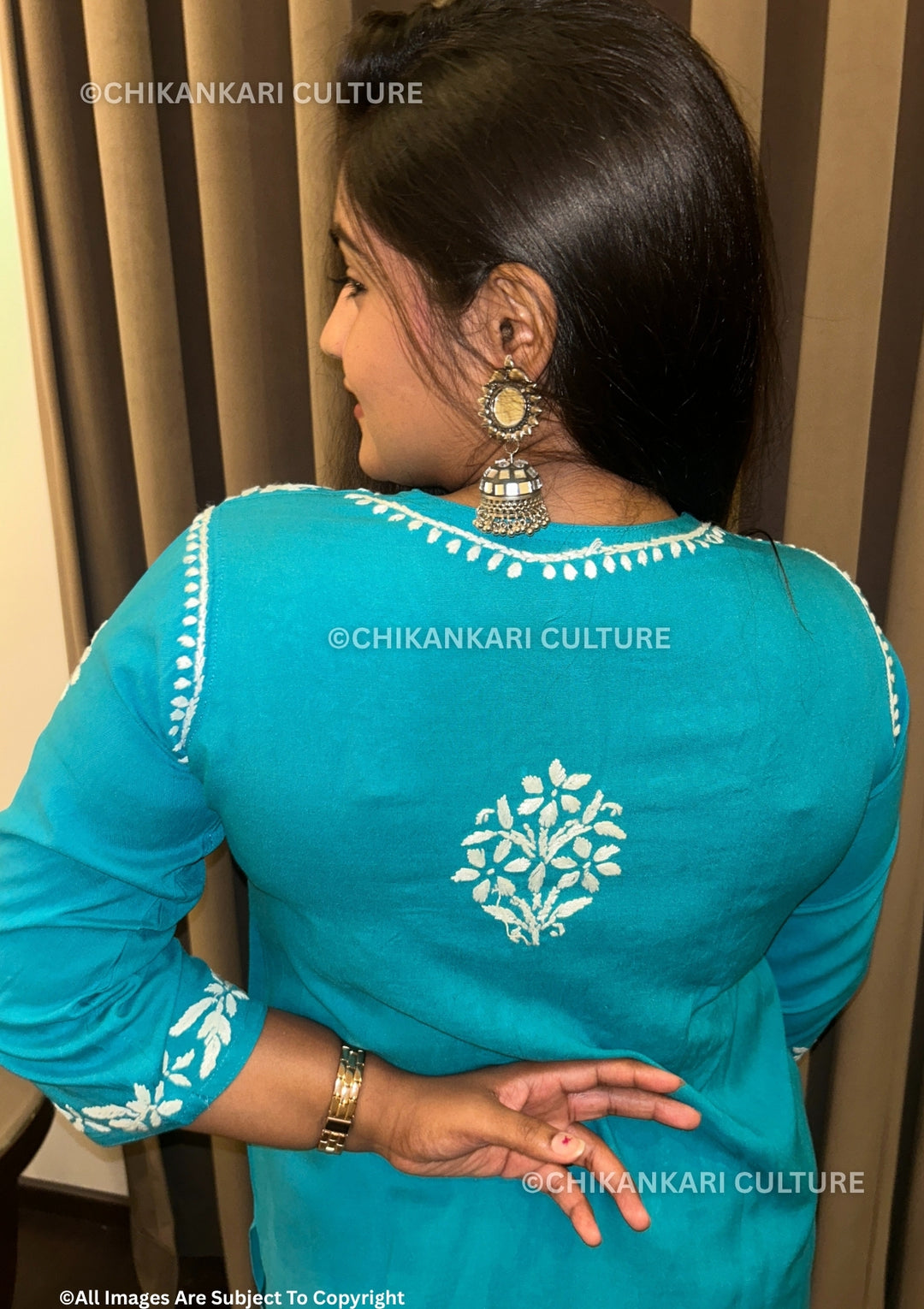 Soha Chikankari Rayon Straight Kurta Set