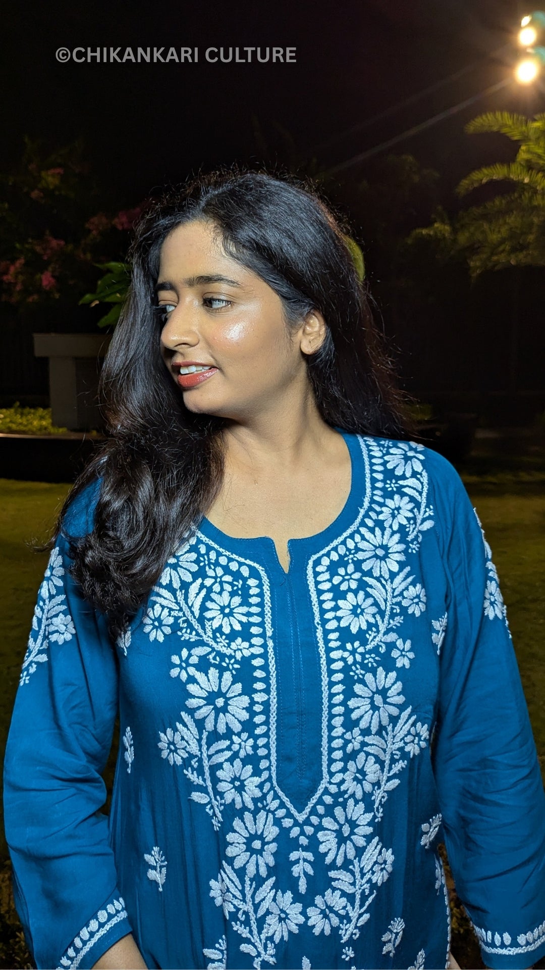 Inaaya Chikankari Modal Straight Kurta