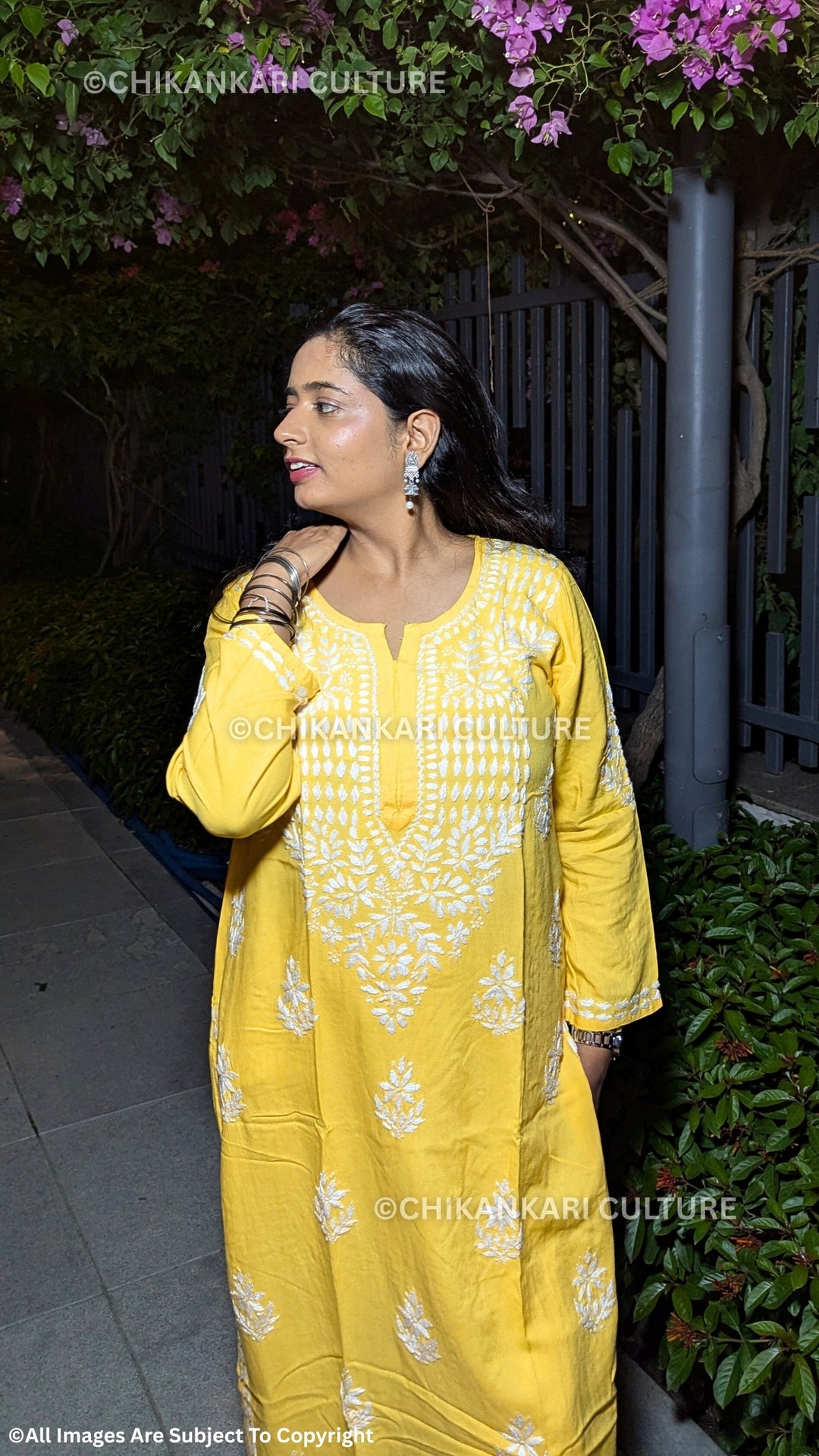 Heer Chikankari Rayon Straight Kurta