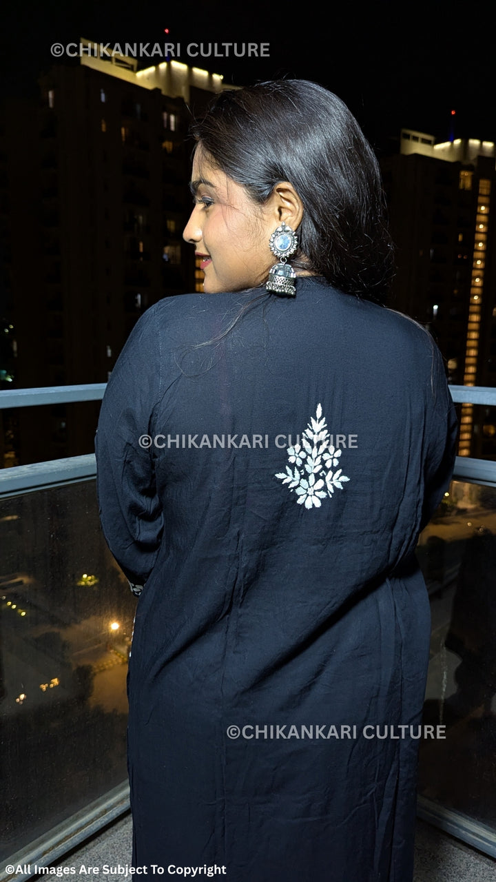 Ada Chikankari Modal Straight Kurta