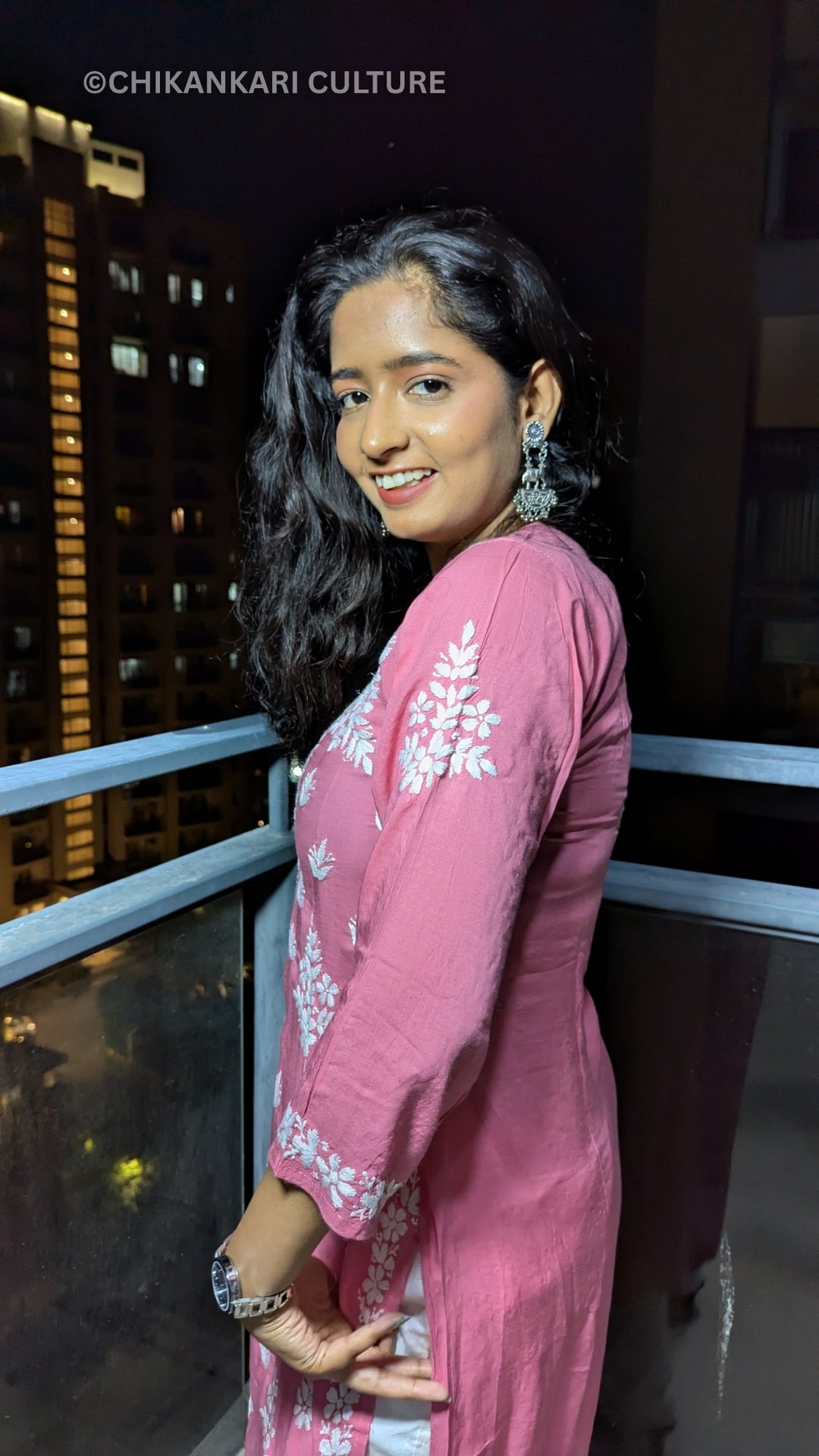 Ada Chikankari Modal Straight Kurta