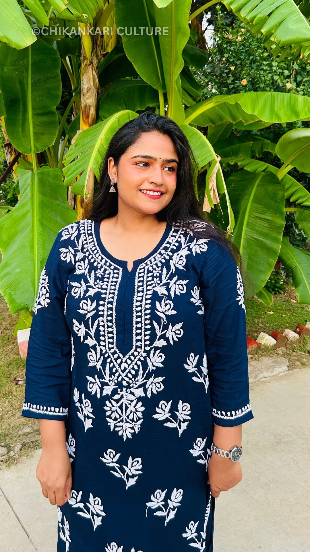 Falak Chikankari Modal Straight Kurta Set
