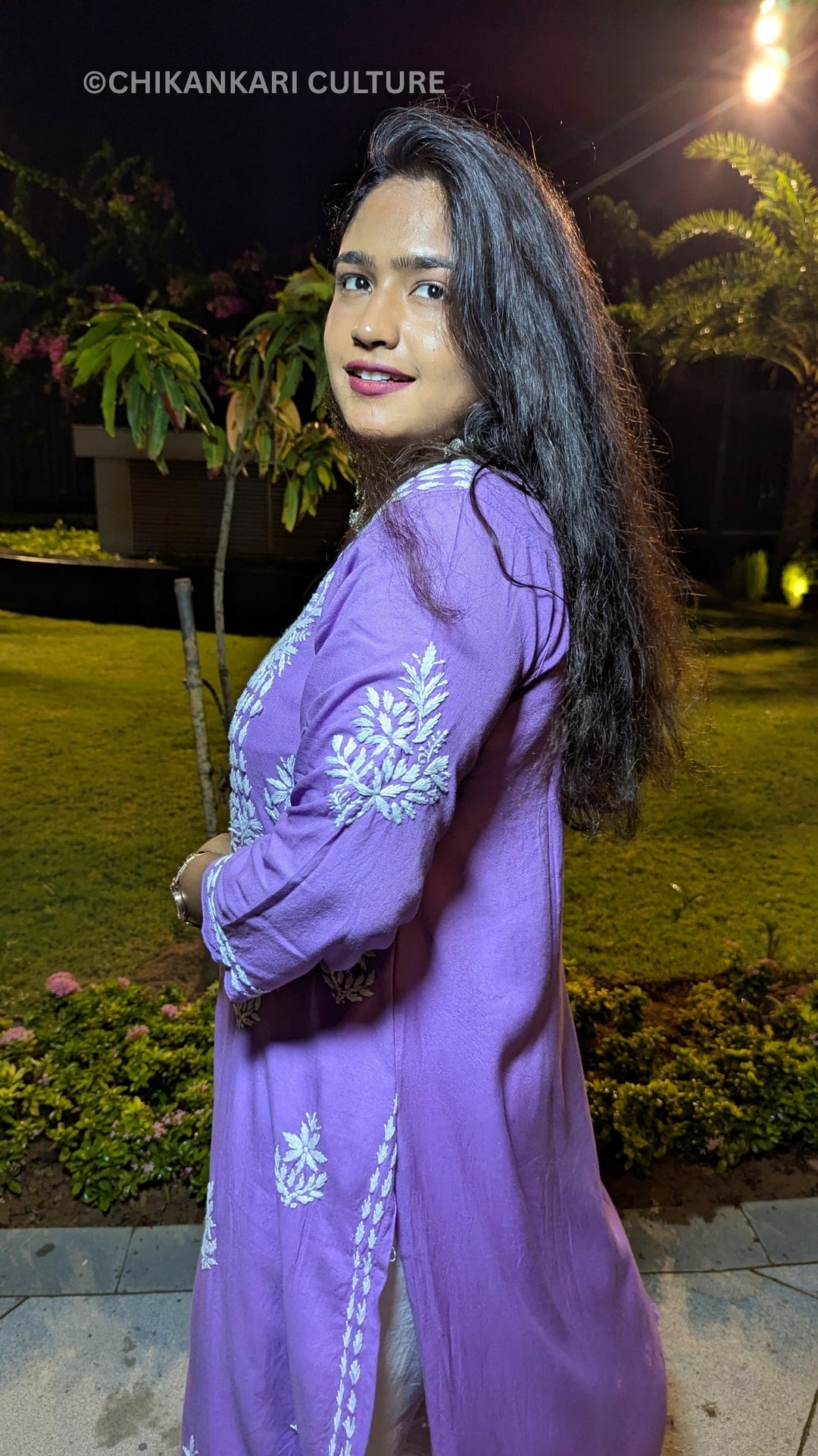 Heer Chikankari Rayon Straight Kurta