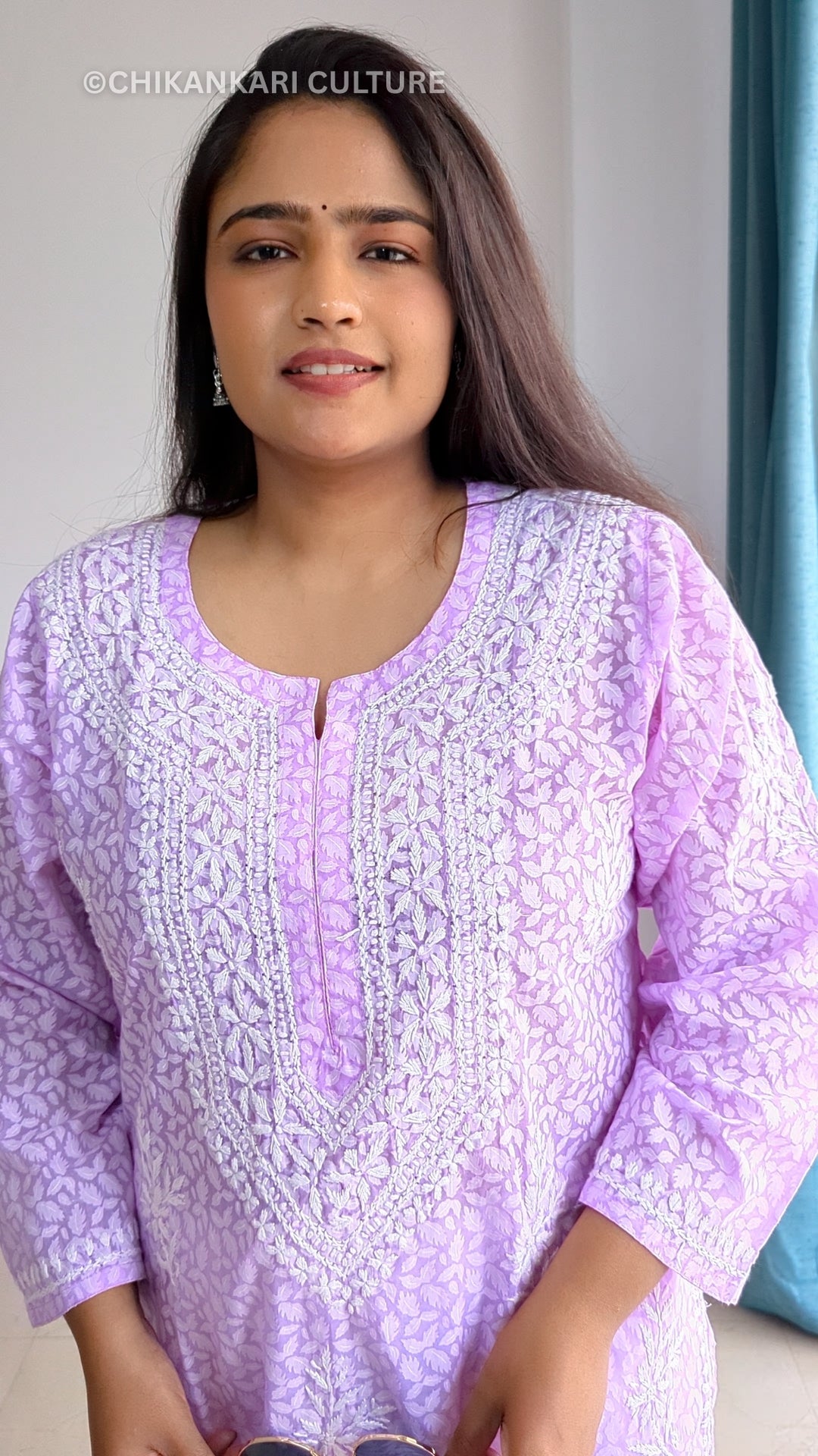 Chikankari Brasso Straight Kurta