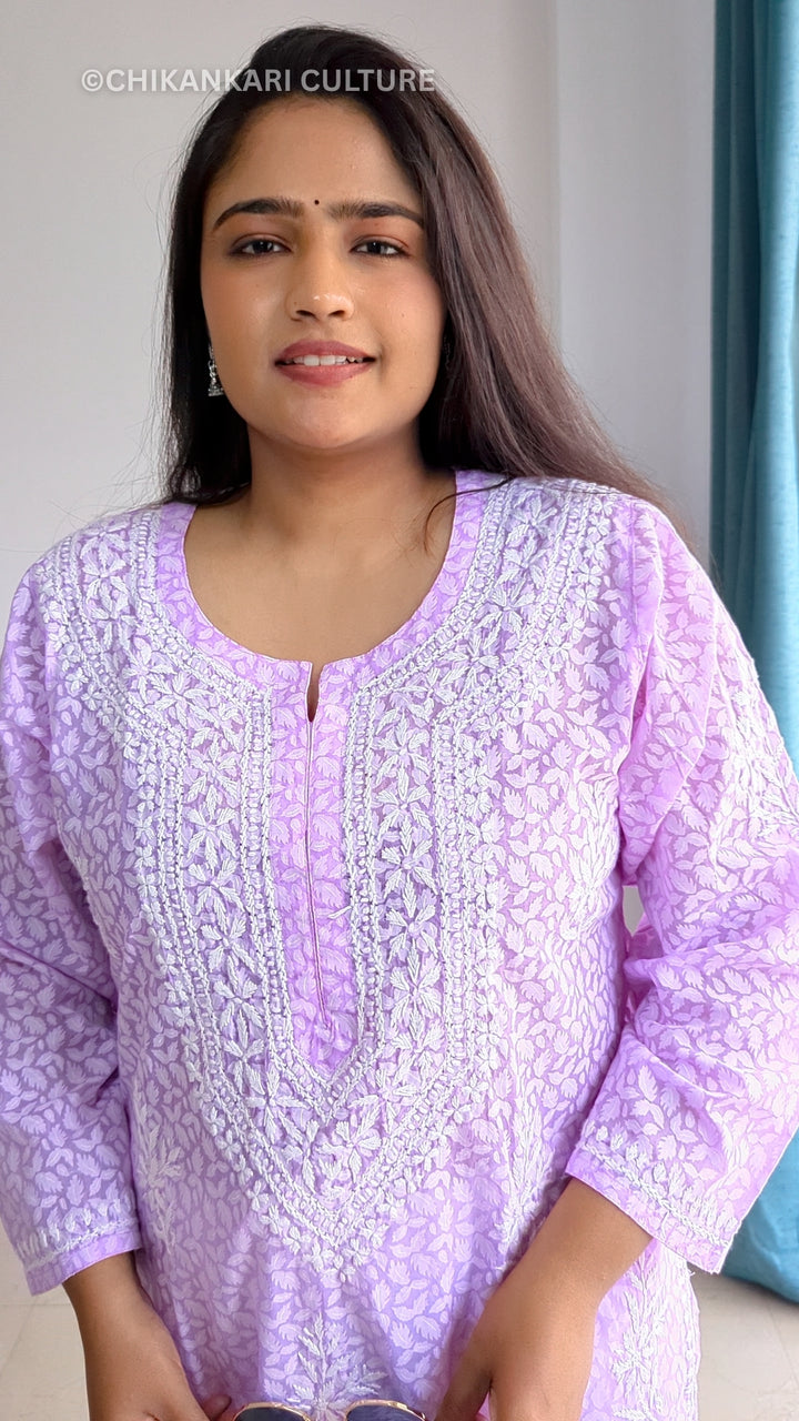 Chikankari Brasso Straight Kurta