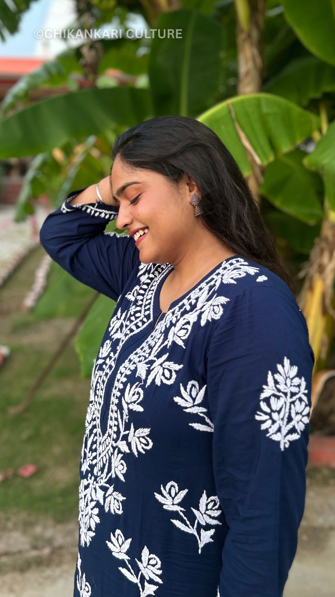 Falak Chikankari Modal Straight Kurta Set