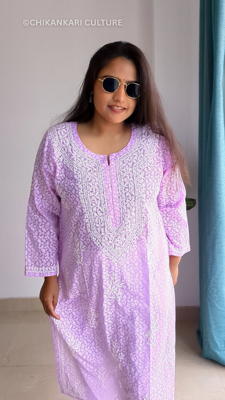 Chikankari Brasso Straight Kurta
