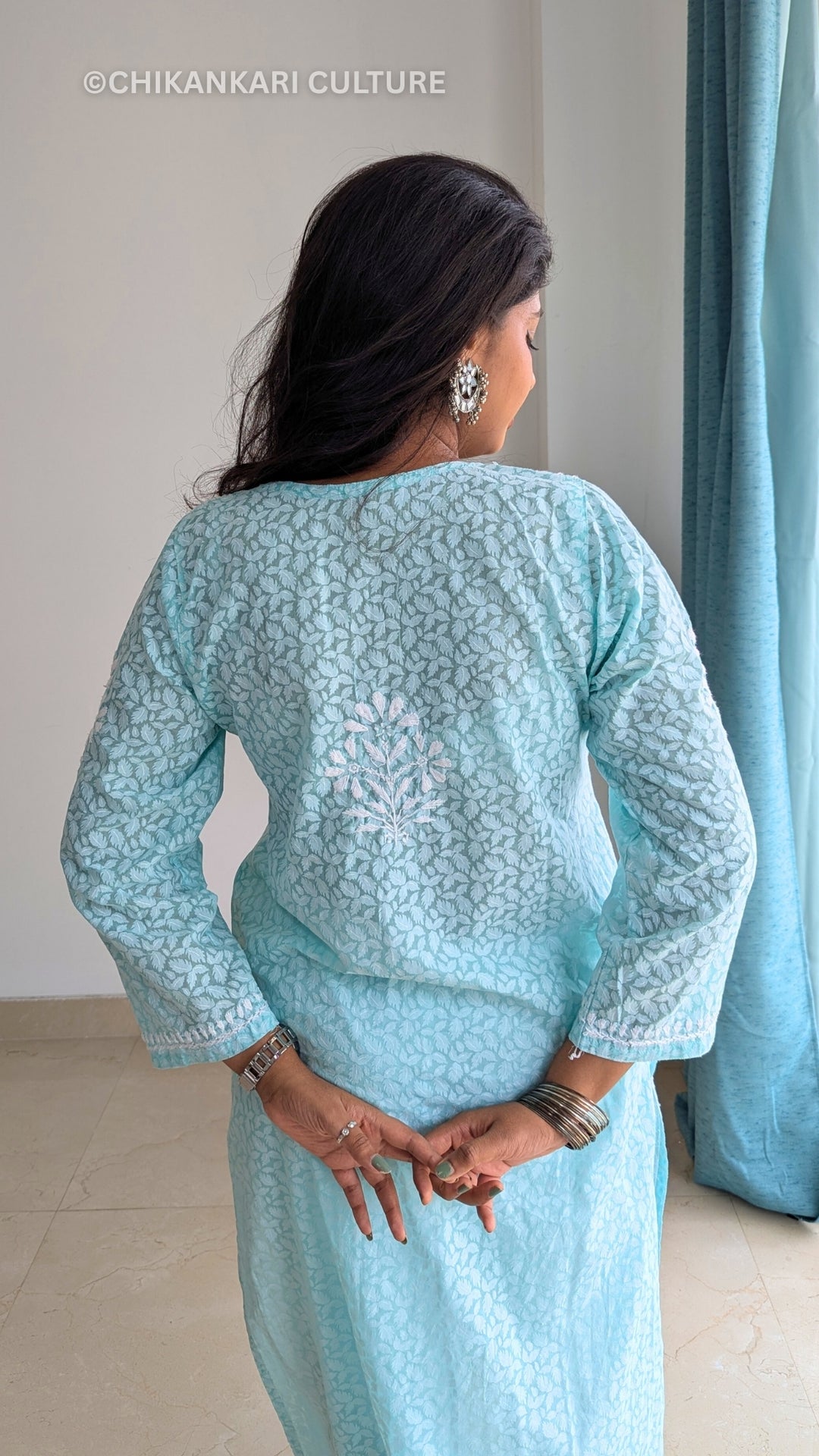 Chikankari Brasso Straight Kurta
