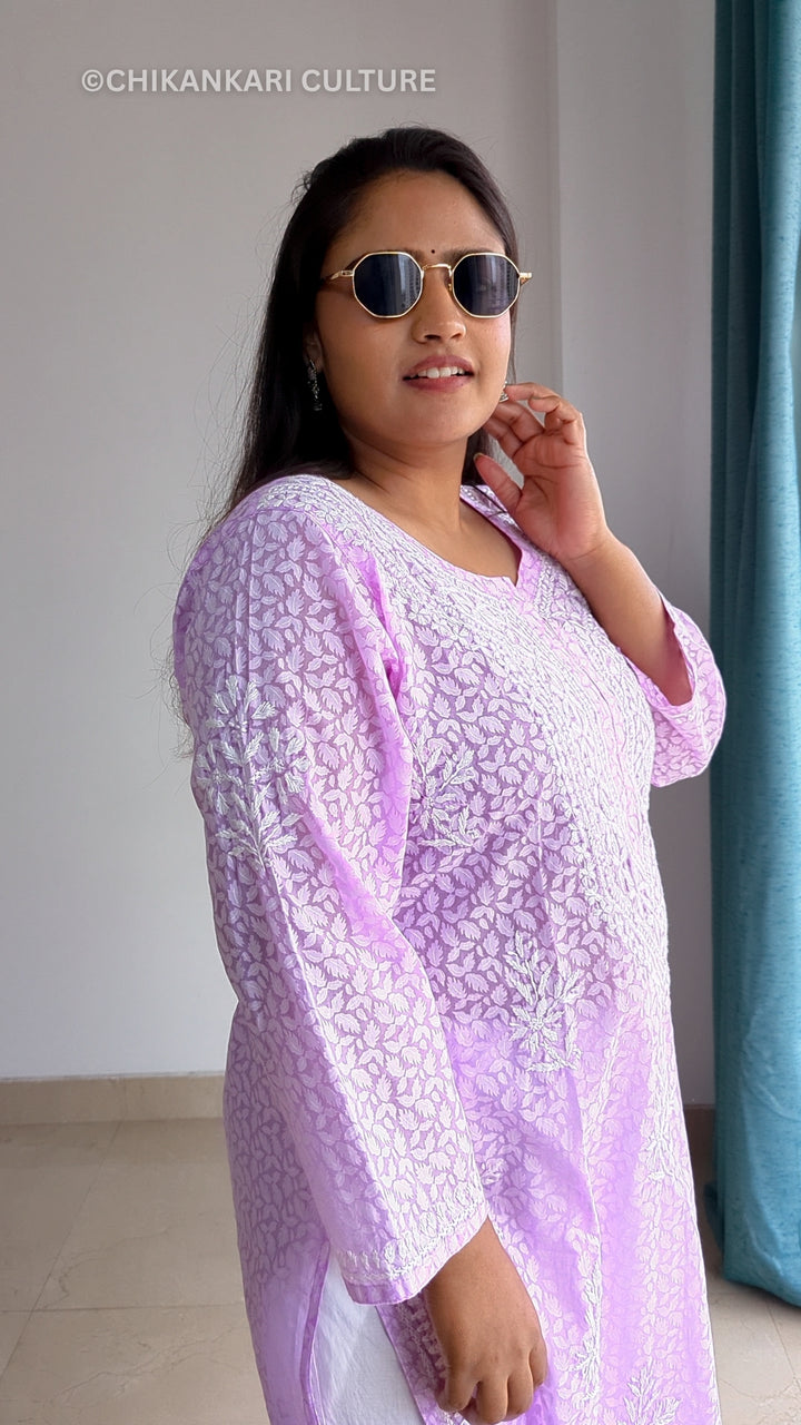 Chikankari Brasso Straight Kurta